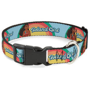 Plastic Clip Collar - Moana ISLAND GIRL Rainbow Pose Blue/Multi Color Plastic Clip Collars Disney