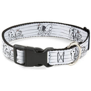 Plastic Clip Collar - One Hundred and One Dalmatians Puppies Playing White/Black Plastic Clip Collars Disney