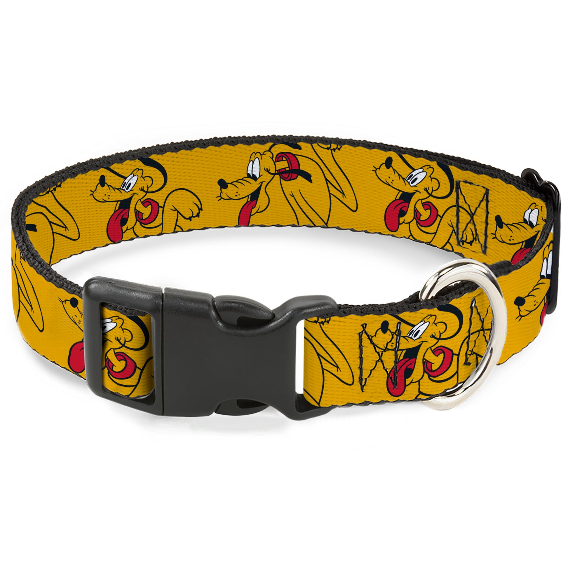 Plastic Clip Collar - Disney Pluto Poses Orange Plastic Clip Collars Disney