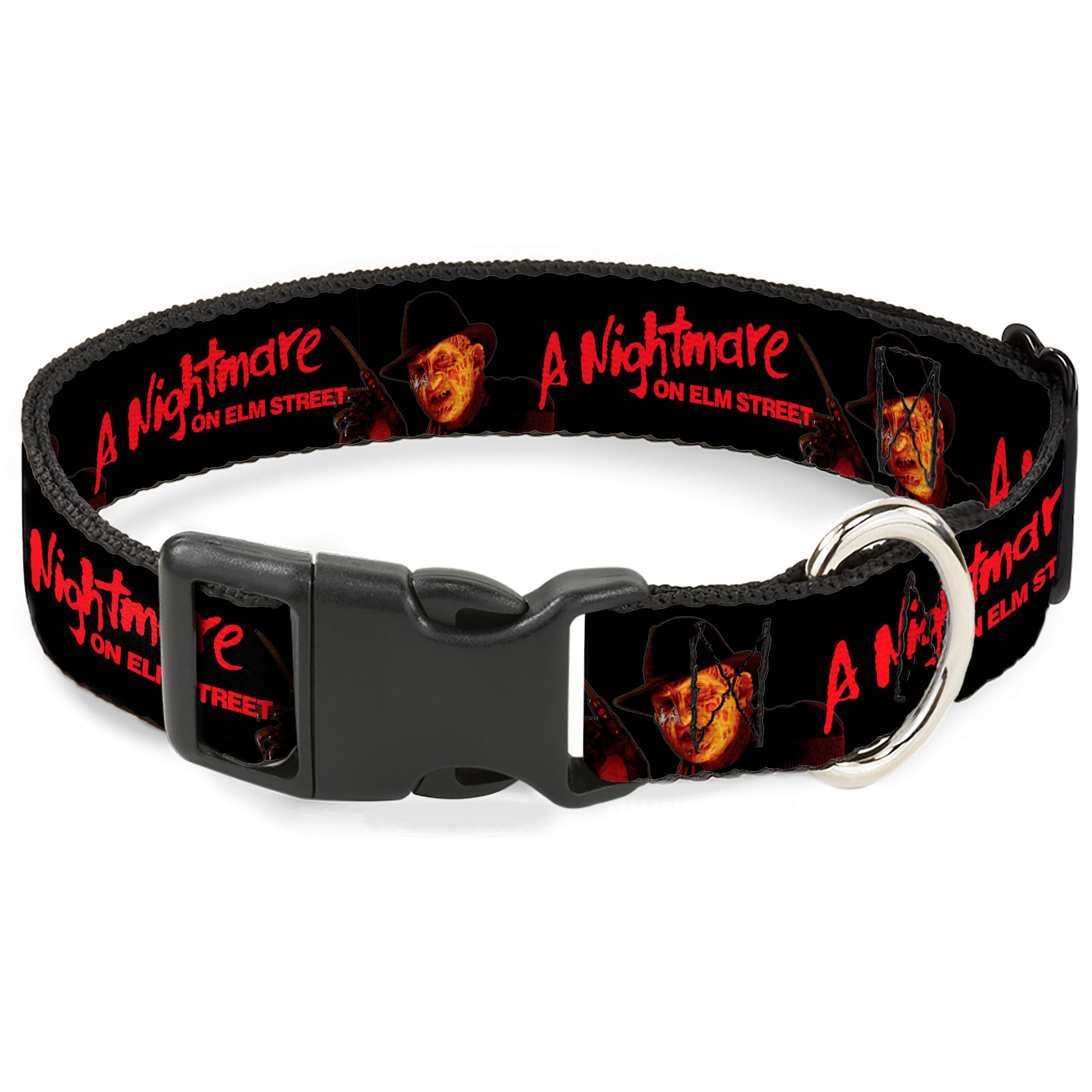 Plastic Clip Collar - A NIGHTMARE ON ELM STREET Freddy Krueger Blade Glove Pose Black/Red Plastic Clip Collars A Nightmare on Elm Street
