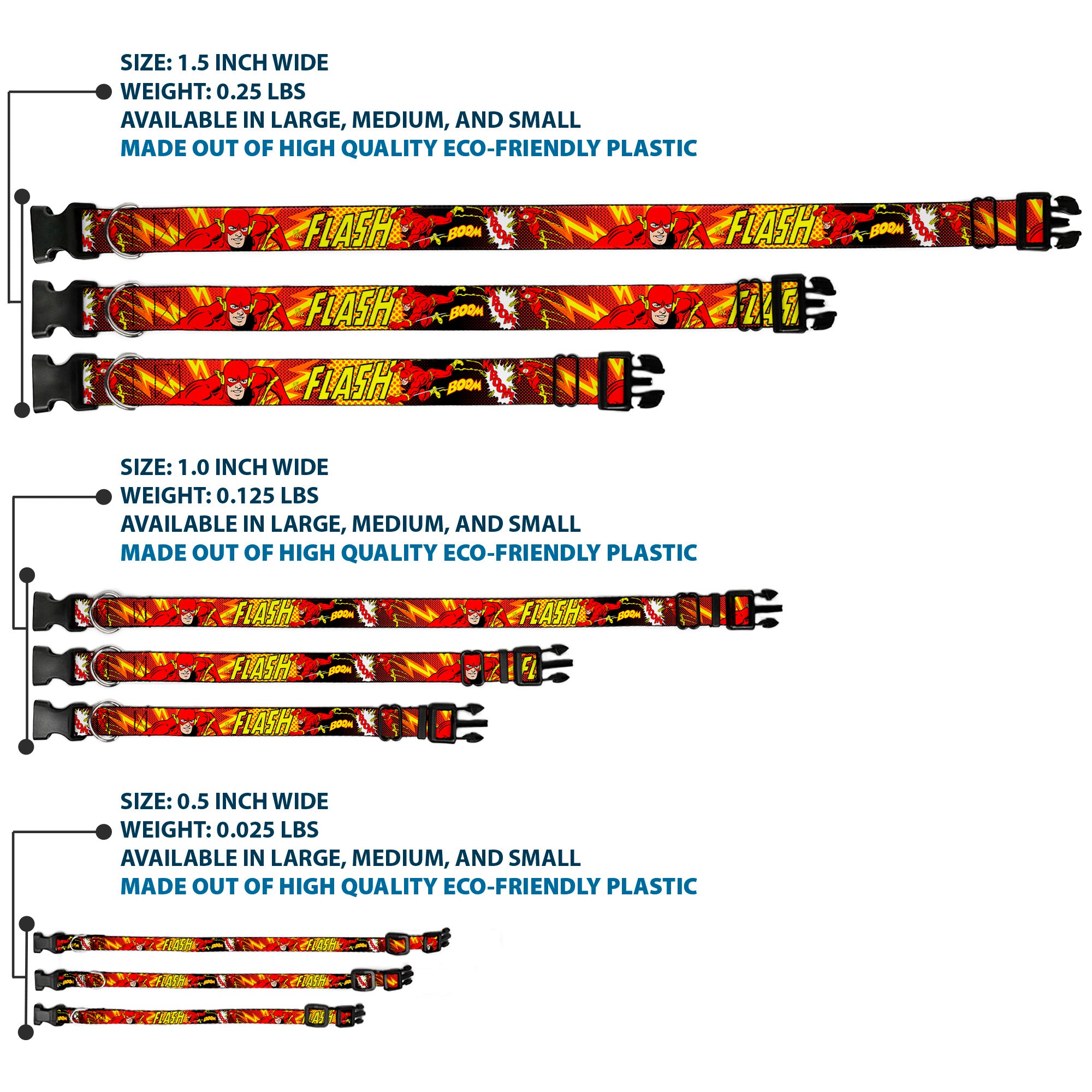 Plastic Clip Collar - The Flash BOOM-KABOOM! Plastic Clip Collars DC Comics