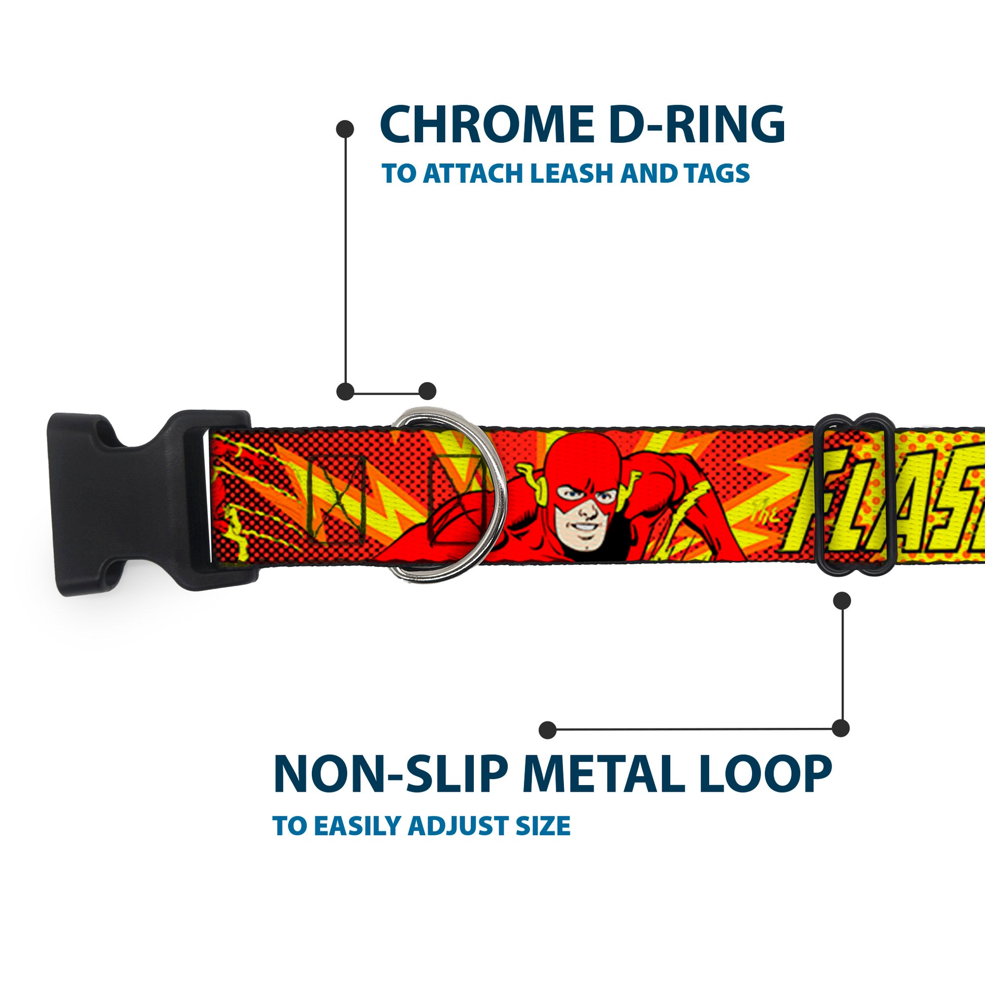 Plastic Clip Collar - The Flash BOOM-KABOOM! Plastic Clip Collars DC Comics