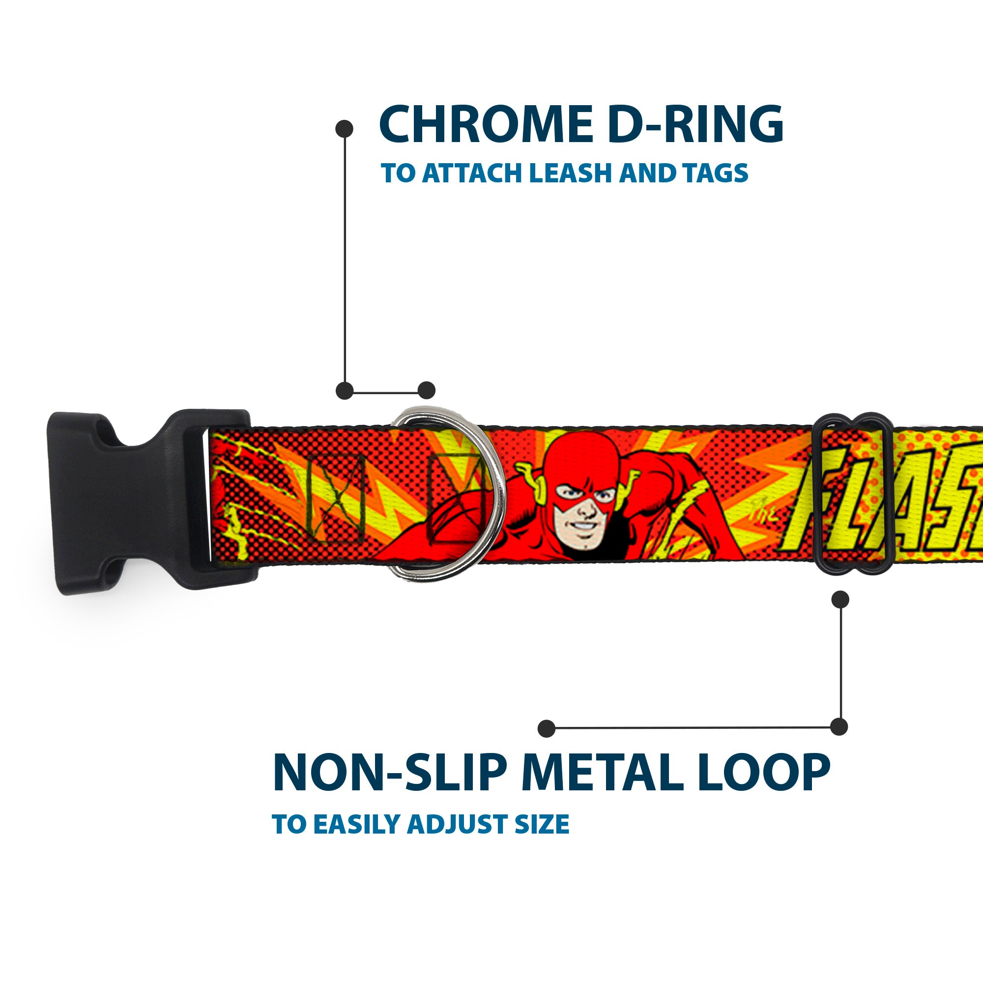 Plastic Clip Collar - The Flash BOOM-KABOOM! Plastic Clip Collars DC Comics