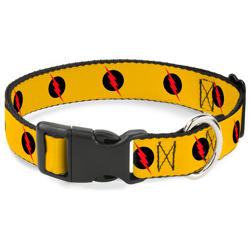 Plastic Clip Collar - Reverse Flash Logo Golden Yellow/Black/Red Plastic Clip Collars DC Comics