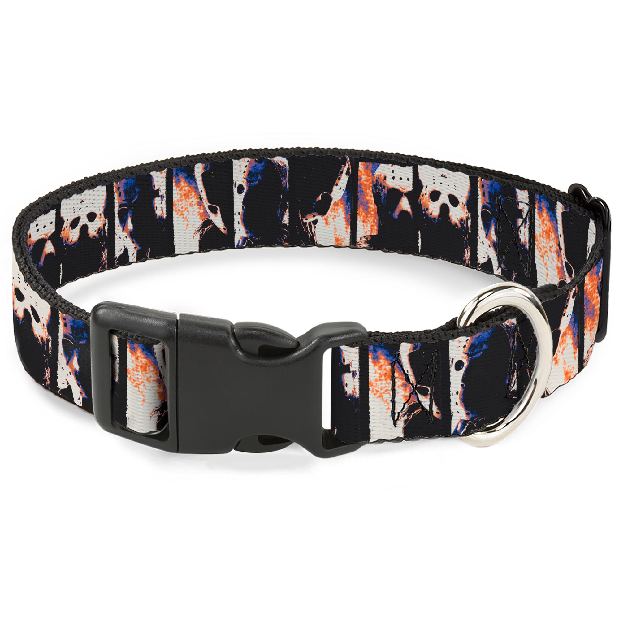 Plastic Clip Collar - Friday the 13th Jason Hockey Mask Pose Blocks Plastic Clip Collars Friday the 13th