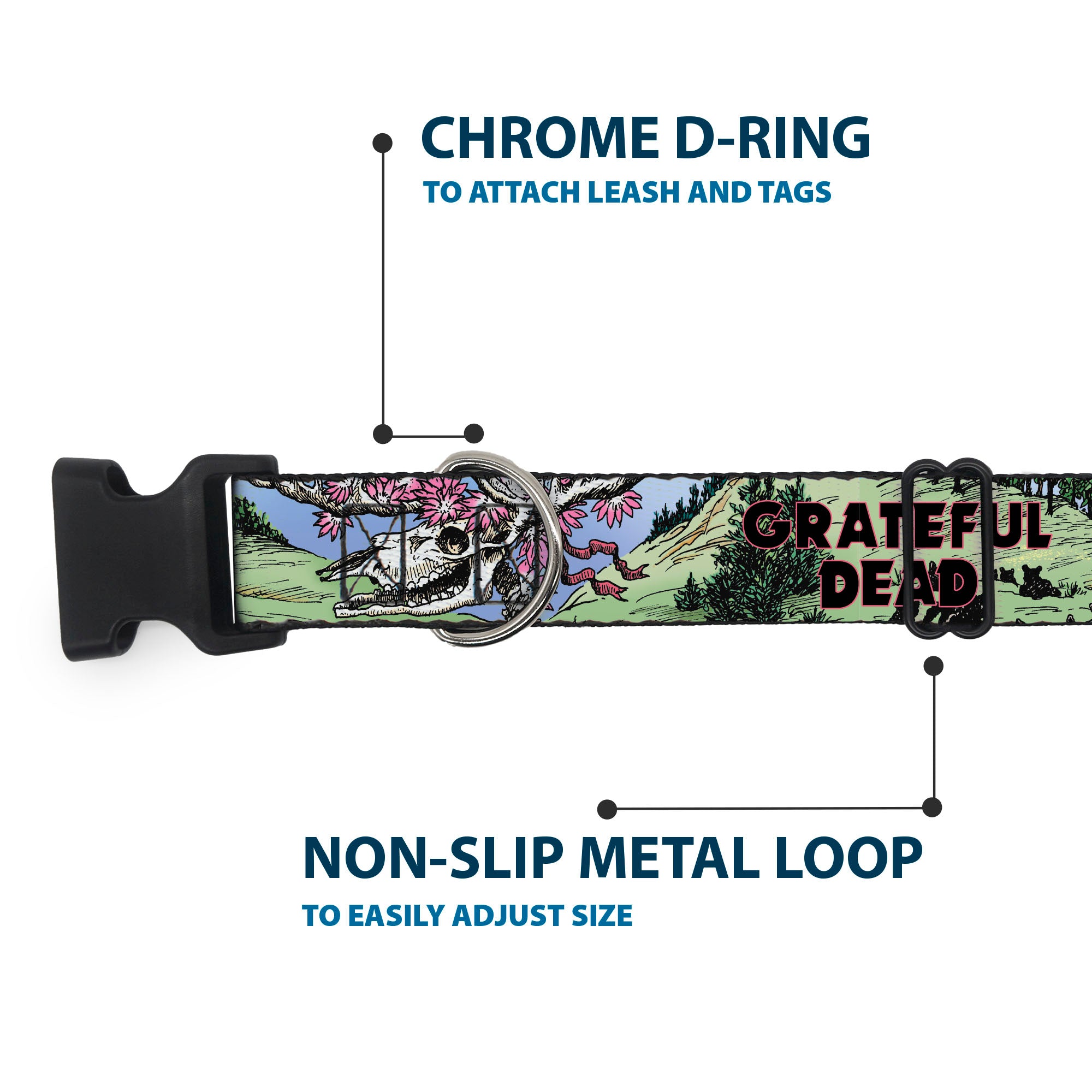 Plastic Clip Collar - Grateful Dead Dave's Picks Volume Nine Montana Cover Art Plastic Clip Collars Grateful Dead