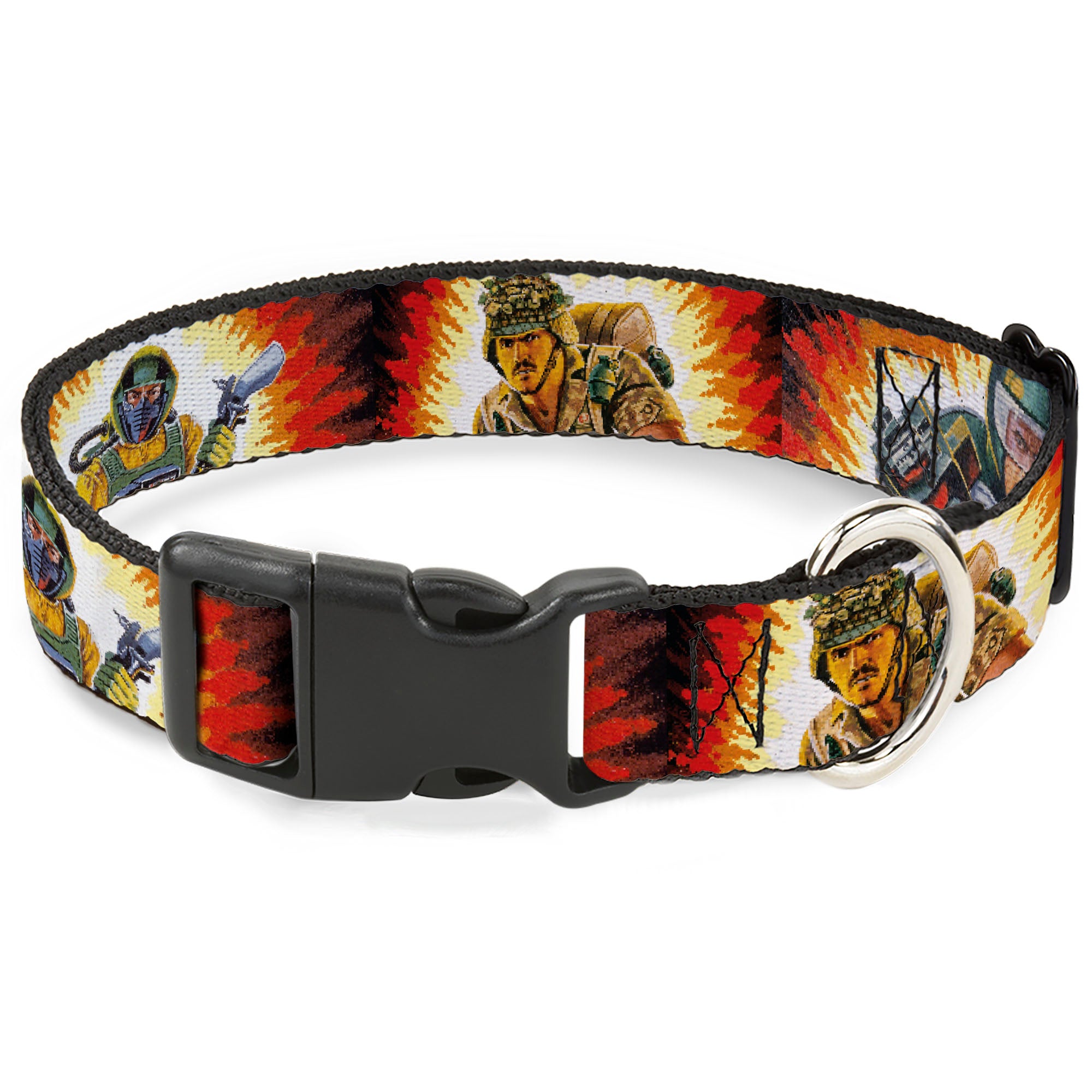 Plastic Clip Collar - GI Joe Retro Footloose Flash Air Tight Character File Card Explosion Poses Plastic Clip Collars GI Joe