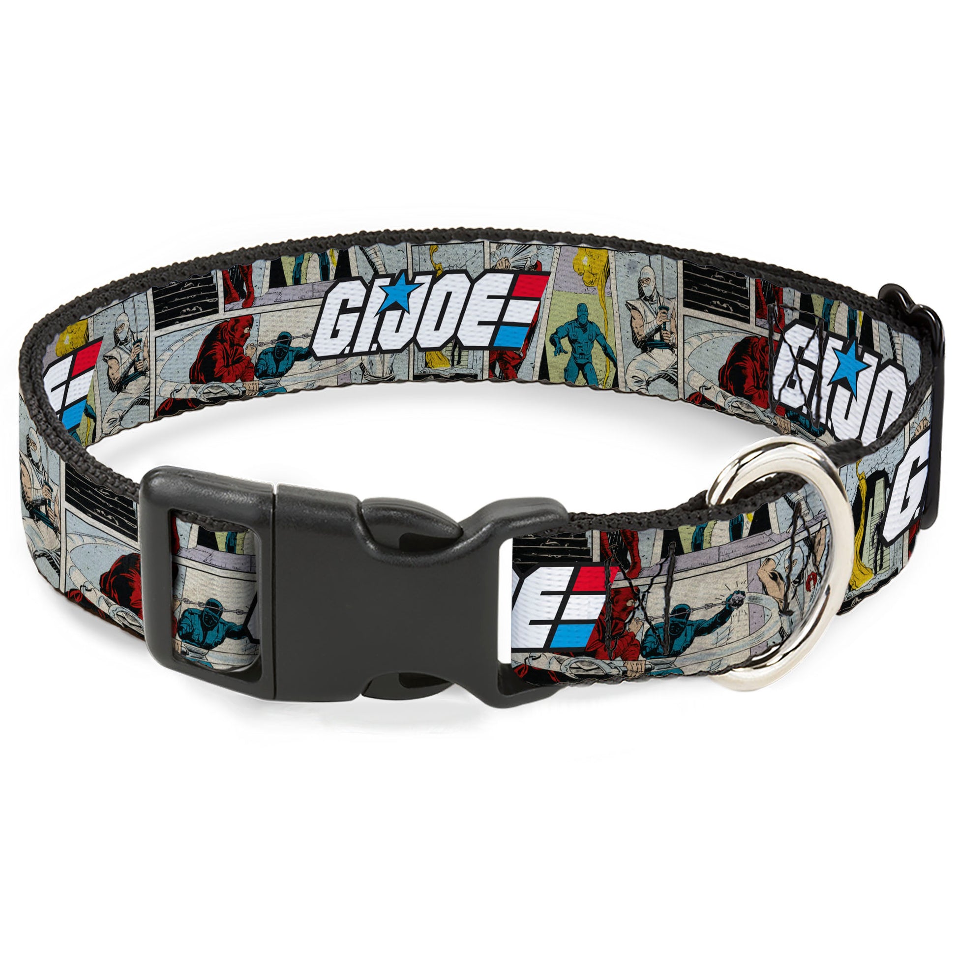 Plastic Clip Collar - GI JOE Title Logo and Comic Scene Blocks Plastic Clip Collars GI Joe