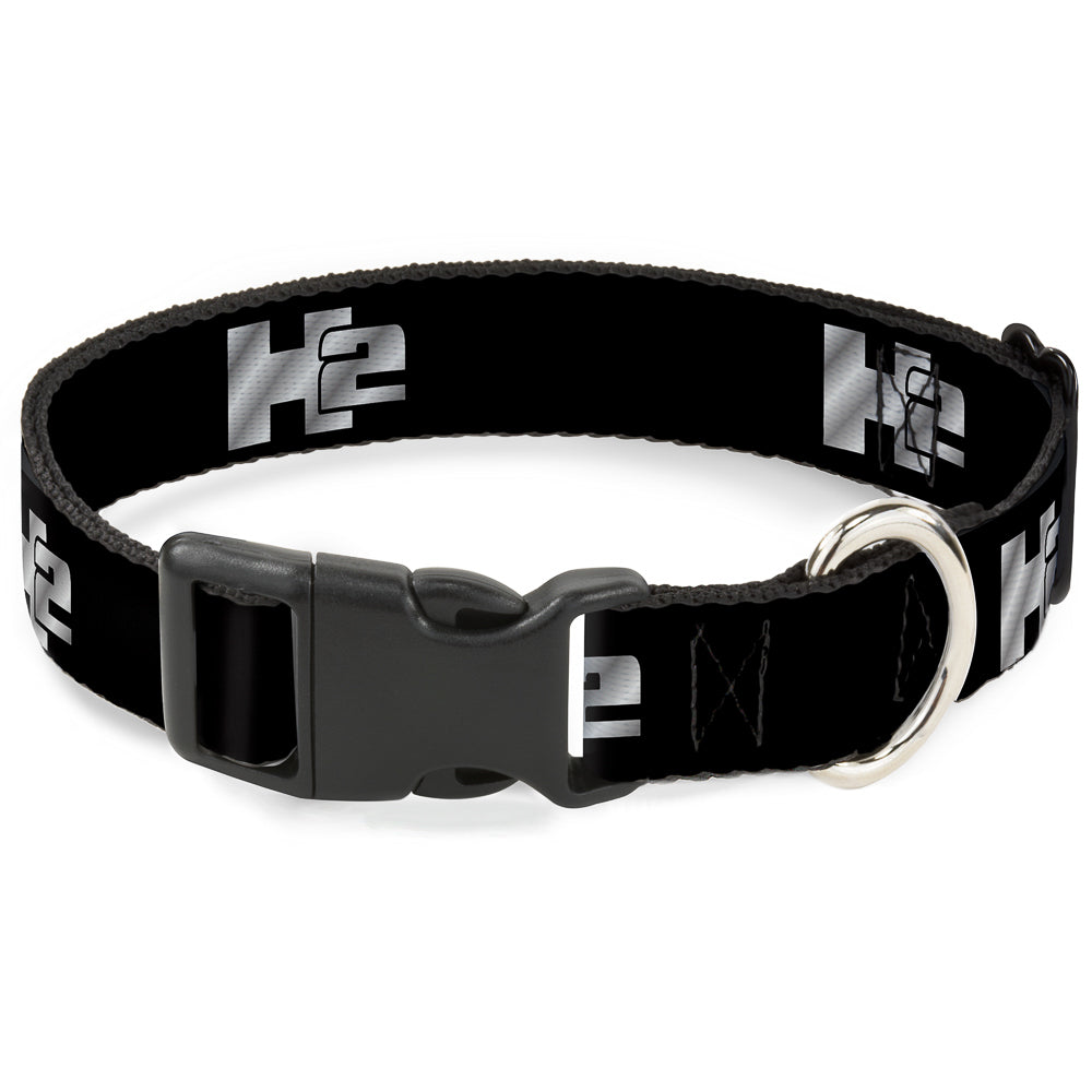Plastic Clip Collar - H2 Black/Silver Logo REPEAT Plastic Clip Collars GM General Motors