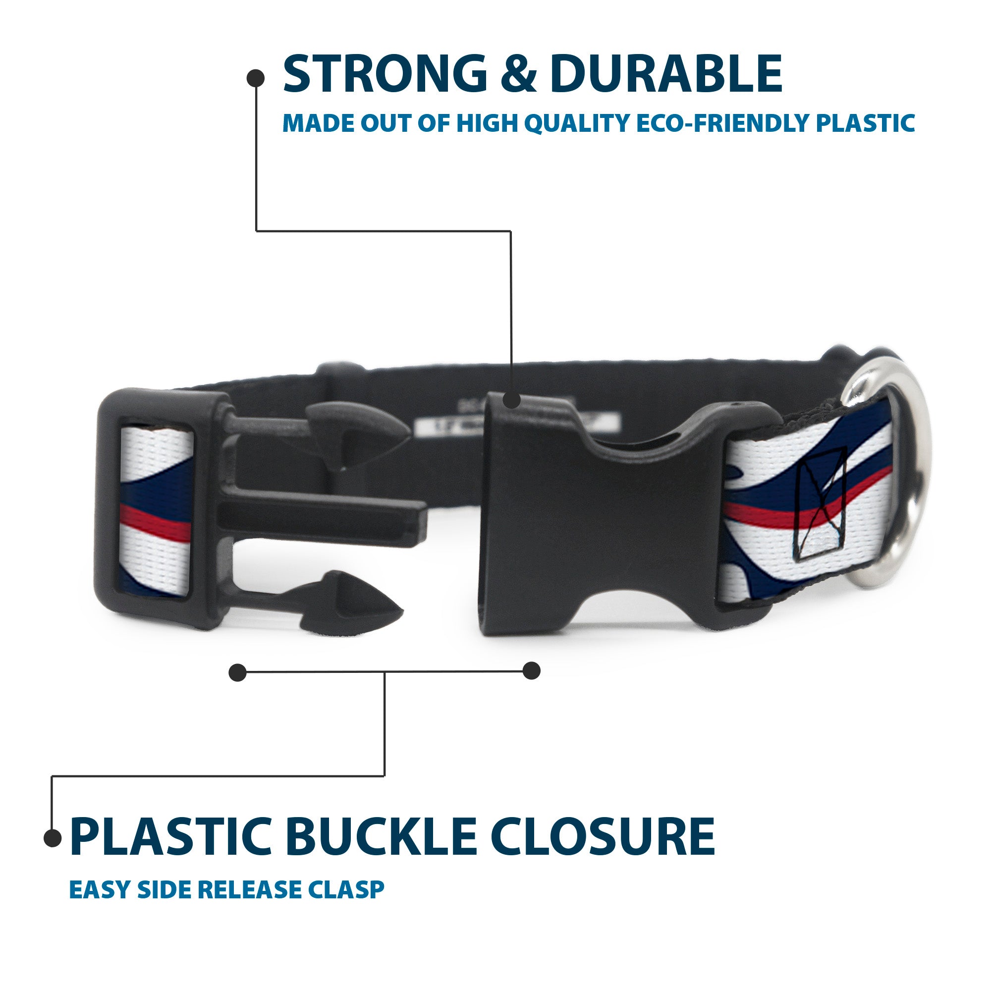 Plastic Clip Collar - William Byron #24 Car Scheme White/Red/Blue Plastic Clip Collars Hendrick Motorsports