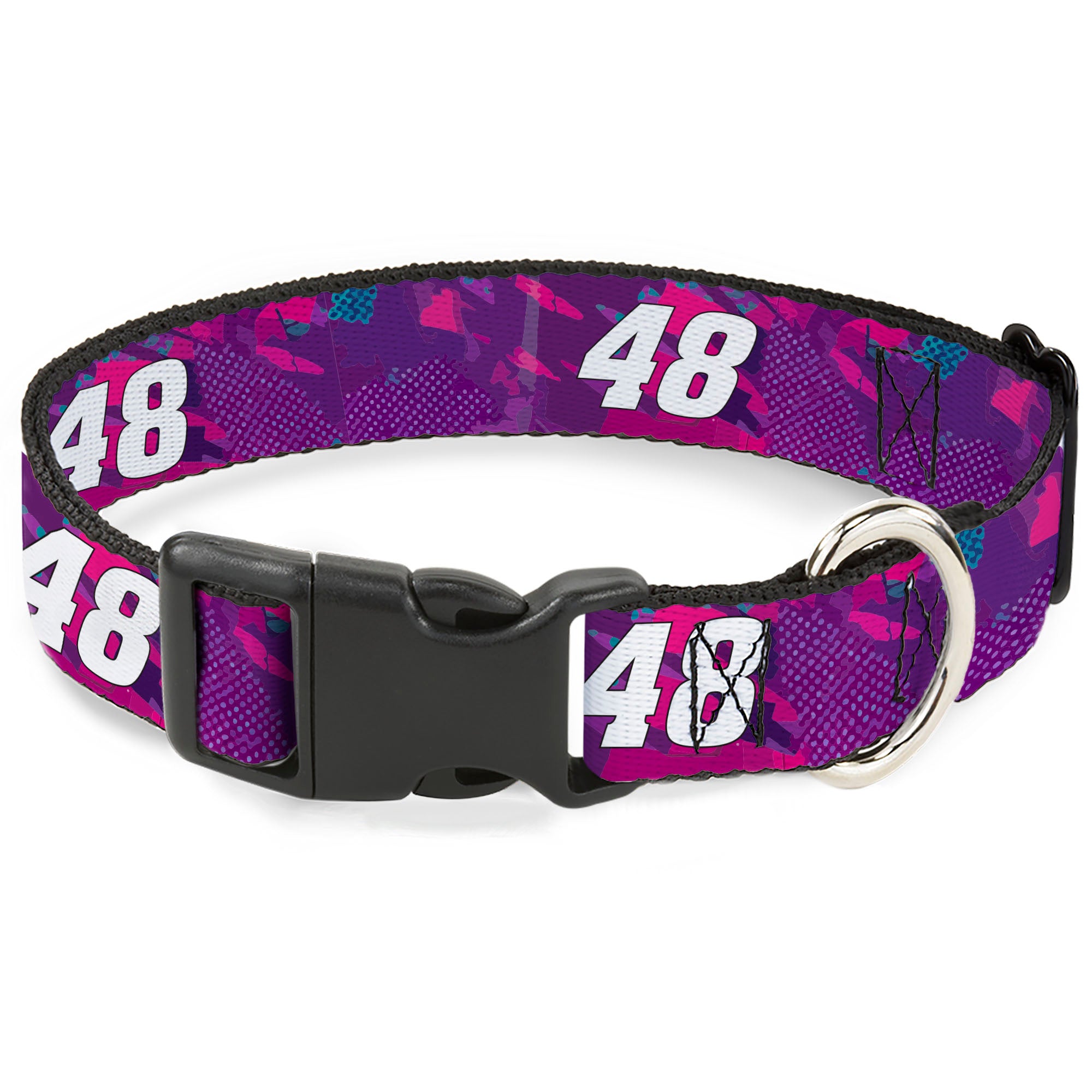 Plastic Clip Collar - Alex Bowman #48 Car Scheme Purples/Pinks/White Plastic Clip Collars Hendrick Motorsports
