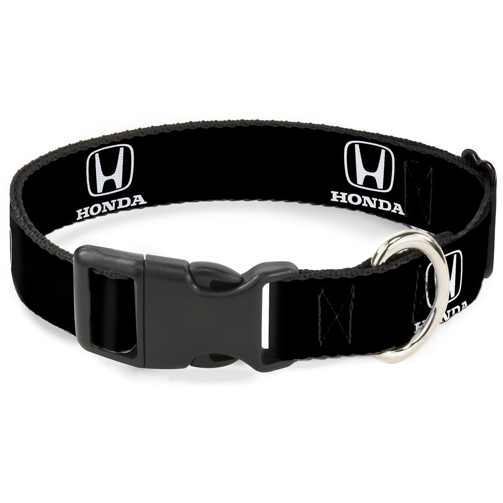 Plastic Clip Collar - Honda Logo Black/White Plastic Clip Collars Honda