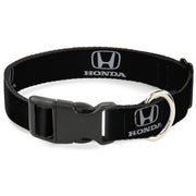 Plastic Clip Collar - Honda Logo Black/Silver Plastic Clip Collars Honda
