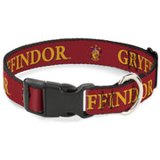 Plastic Clip Collar - Harry Potter GRYFFINDOR & Crest Black/Red Plastic Clip Collars Harry Potter