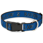 Plastic Clip Collar - Harry Potter RAVENCLAW & Crest Blue/Black Plastic Clip Collars Harry Potter