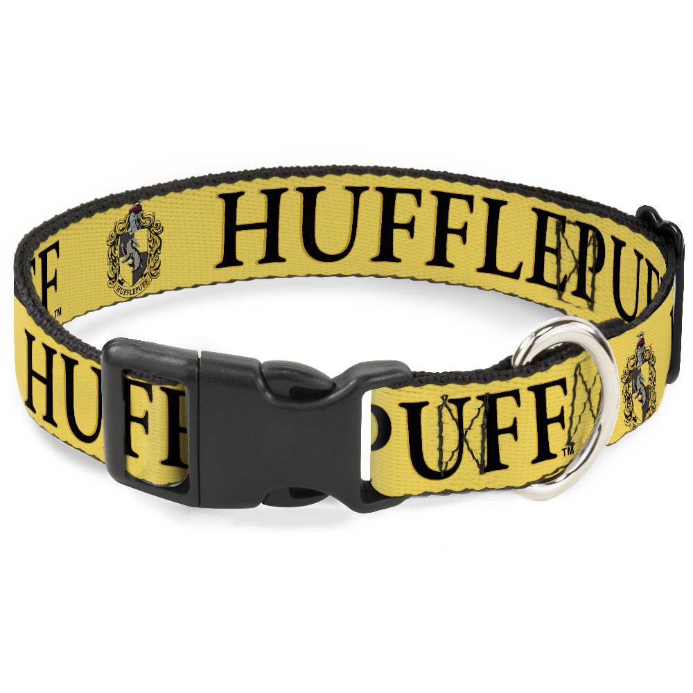Plastic Clip Collar - Harry Potter HUFFLEPUFF & Crest Yellow/Black Plastic Clip Collars Harry Potter