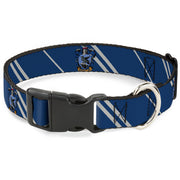 Plastic Clip Collar - RAVENCLAW Crest/Stripe Blue/Gray Plastic Clip Collars Harry Potter