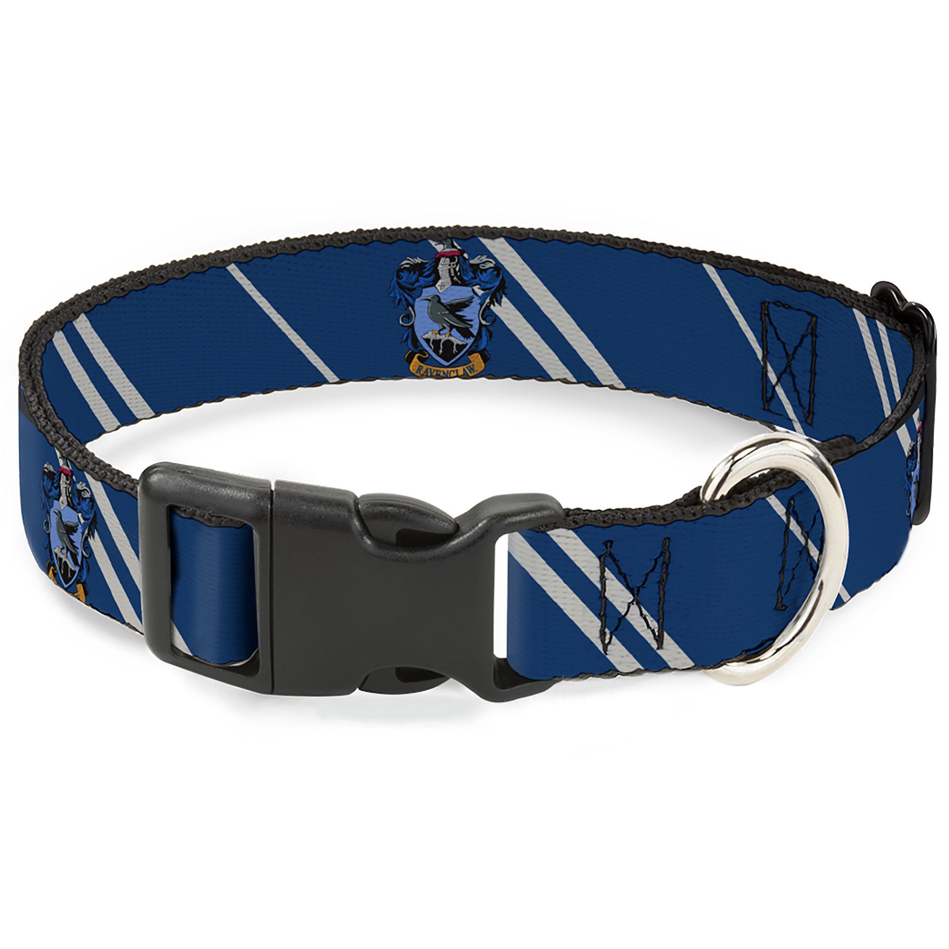 Plastic Clip Collar - RAVENCLAW Crest/Stripe Blue/Gray Plastic Clip Collars Harry Potter