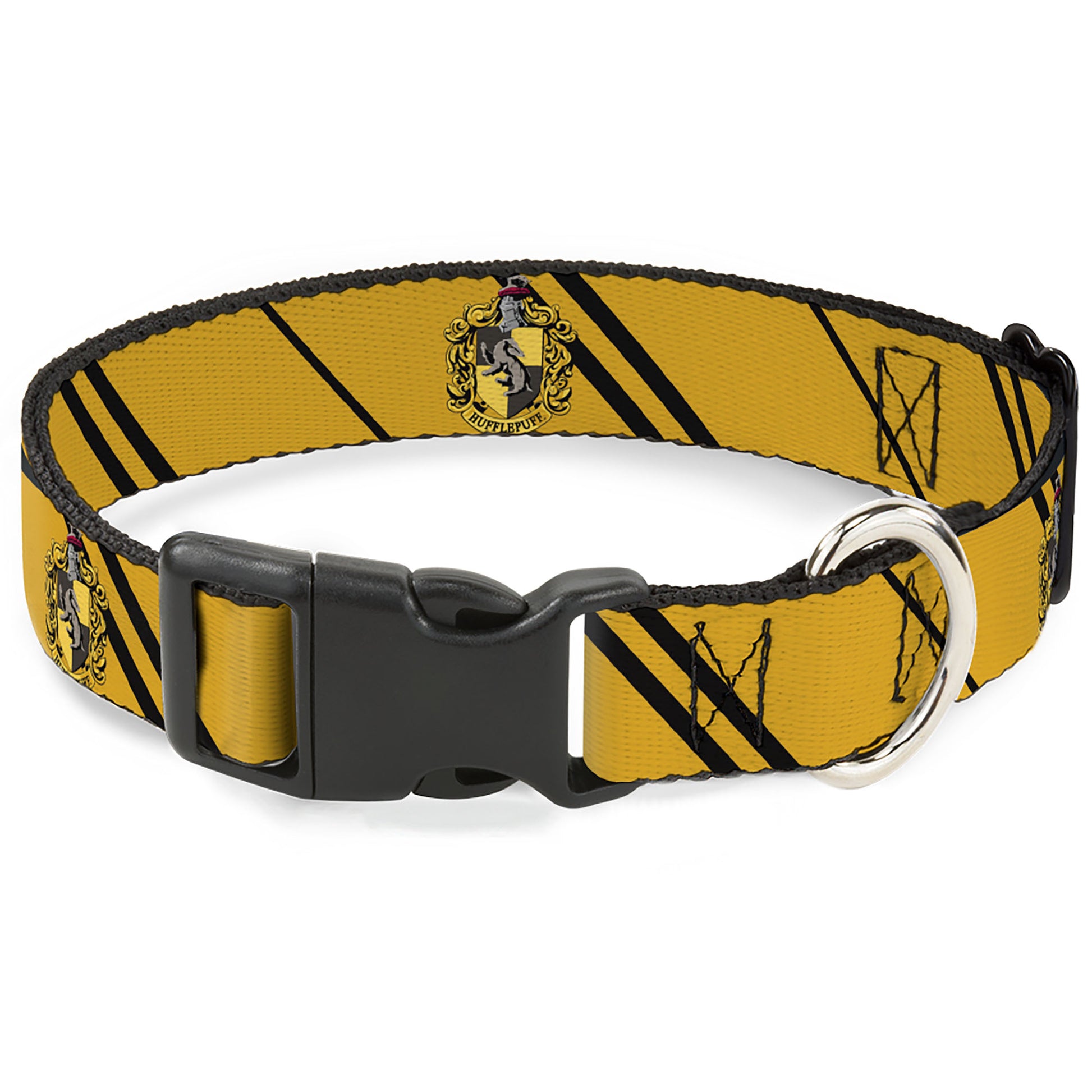 Plastic Clip Collar - HUFFLEPUFF Crest/Stripe Yellow/Black Plastic Clip Collars Harry Potter