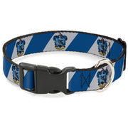 Plastic Clip Collar - RAVENCLAW Crest Diagonal Stripe Gray/Blue Plastic Clip Collars Harry Potter