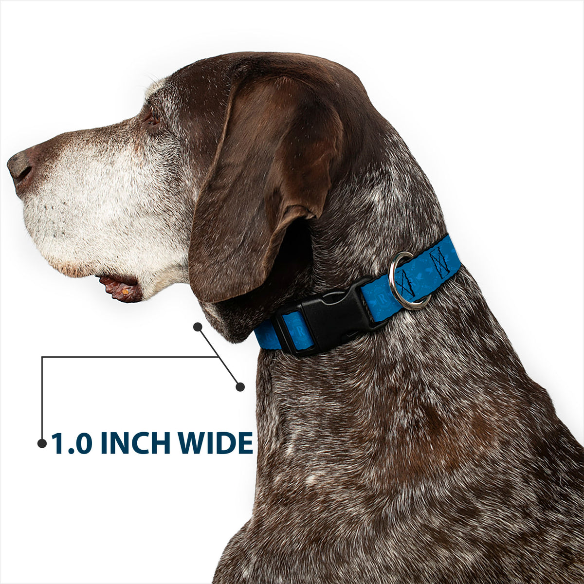 Plastic Clip Collar - Harry Potter Ravenclaw House Pride Banner Blues Dog Collars Plastic Clip Side Release Harry Potter