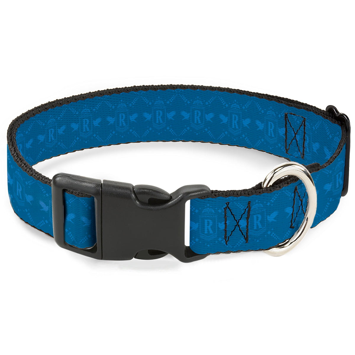 Plastic Clip Collar - Harry Potter Ravenclaw House Pride Banner Blues Dog Collars Plastic Clip Side Release Harry Potter