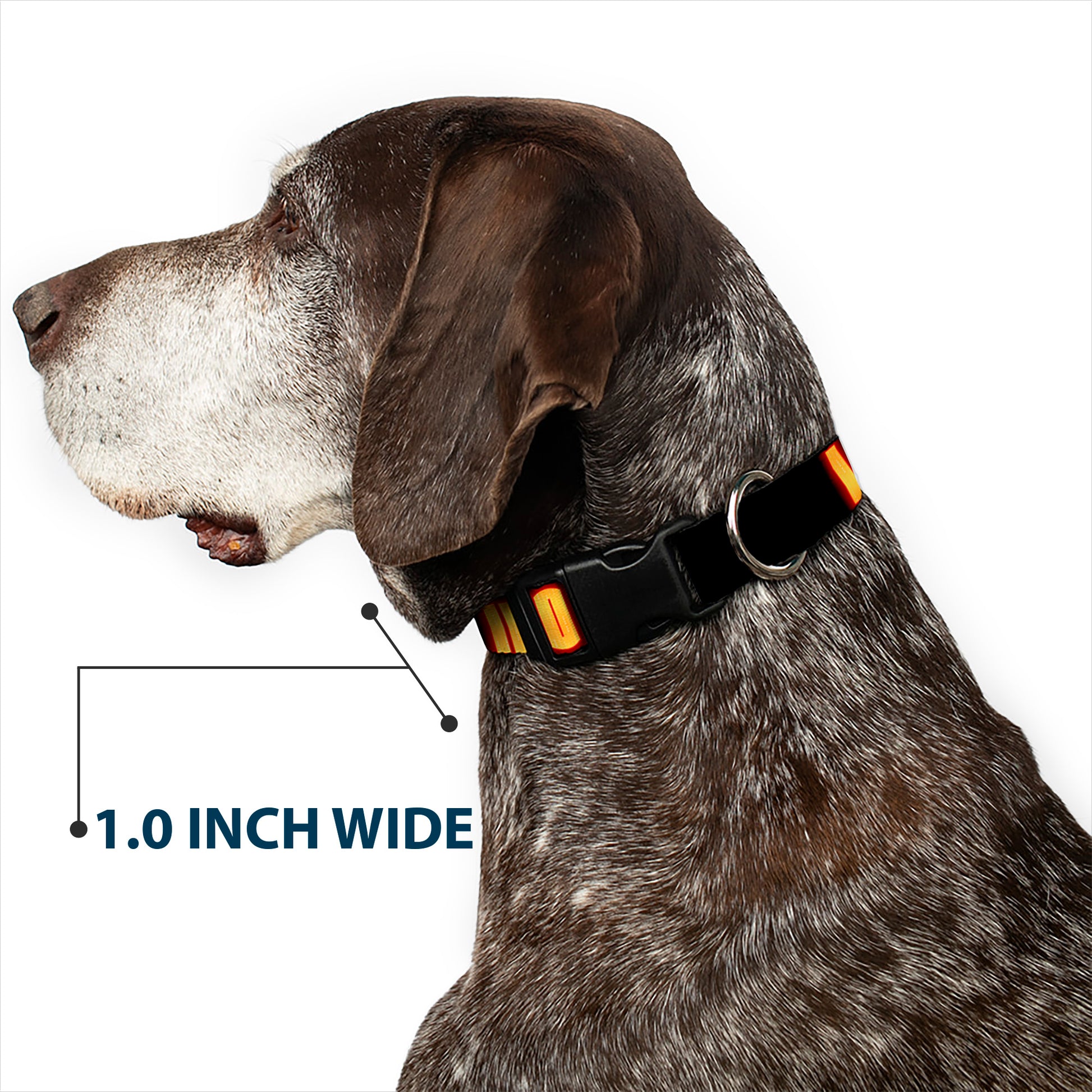 Plastic Clip Collar - Iron Man Face/I AM IRON MAN Black/Yellow Glow Plastic Clip Collars Marvel Comics