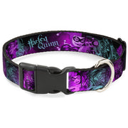 Plastic Clip Collar - HARLEY QUINN Pow & Aiming Poses/Joker Sketch Black/Turquoise/Fuchsia Plastic Clip Collars DC Comics