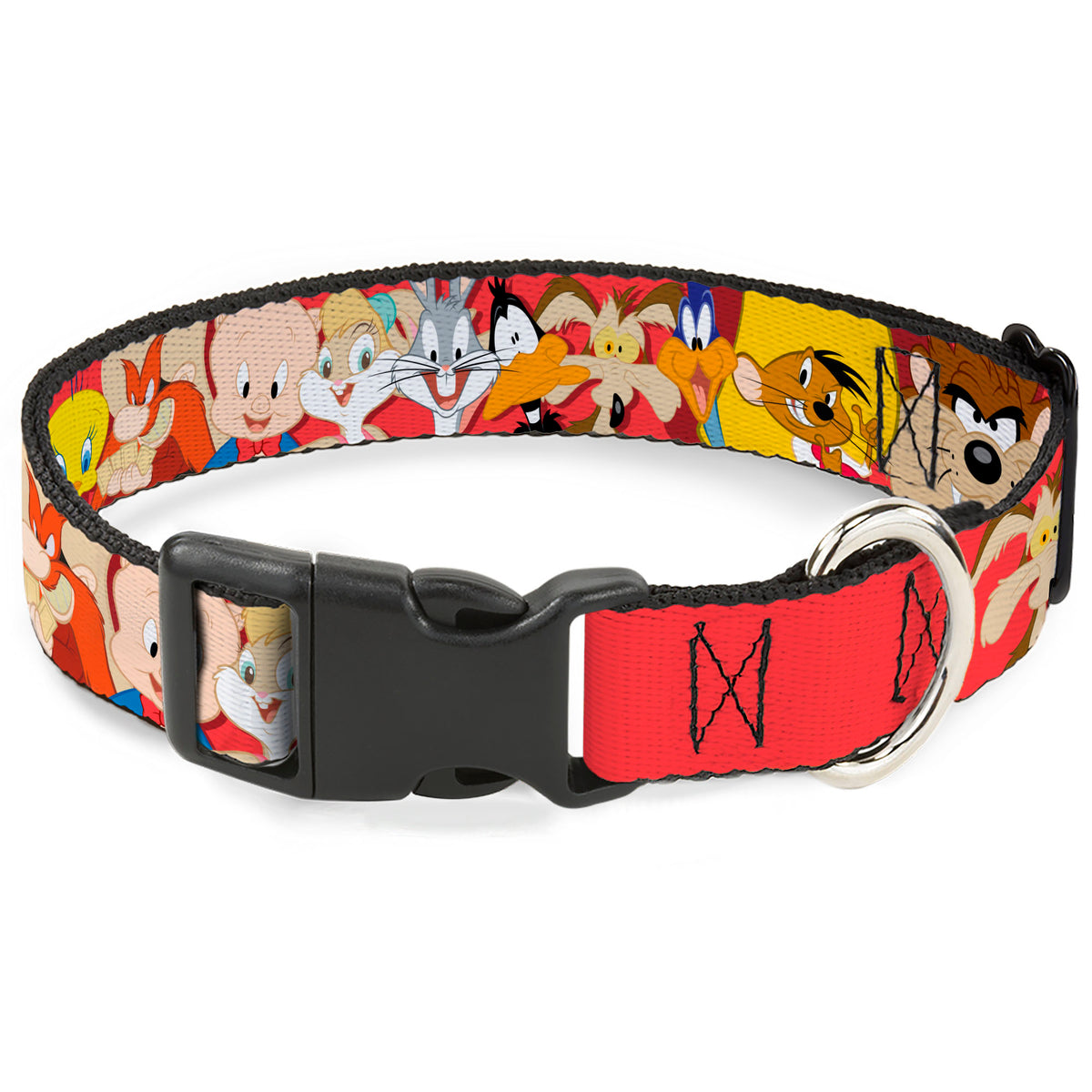 Plastic Clip Collar - Looney Tunes Twelve Character Expressions Red Plastic Clip Collars Looney Tunes