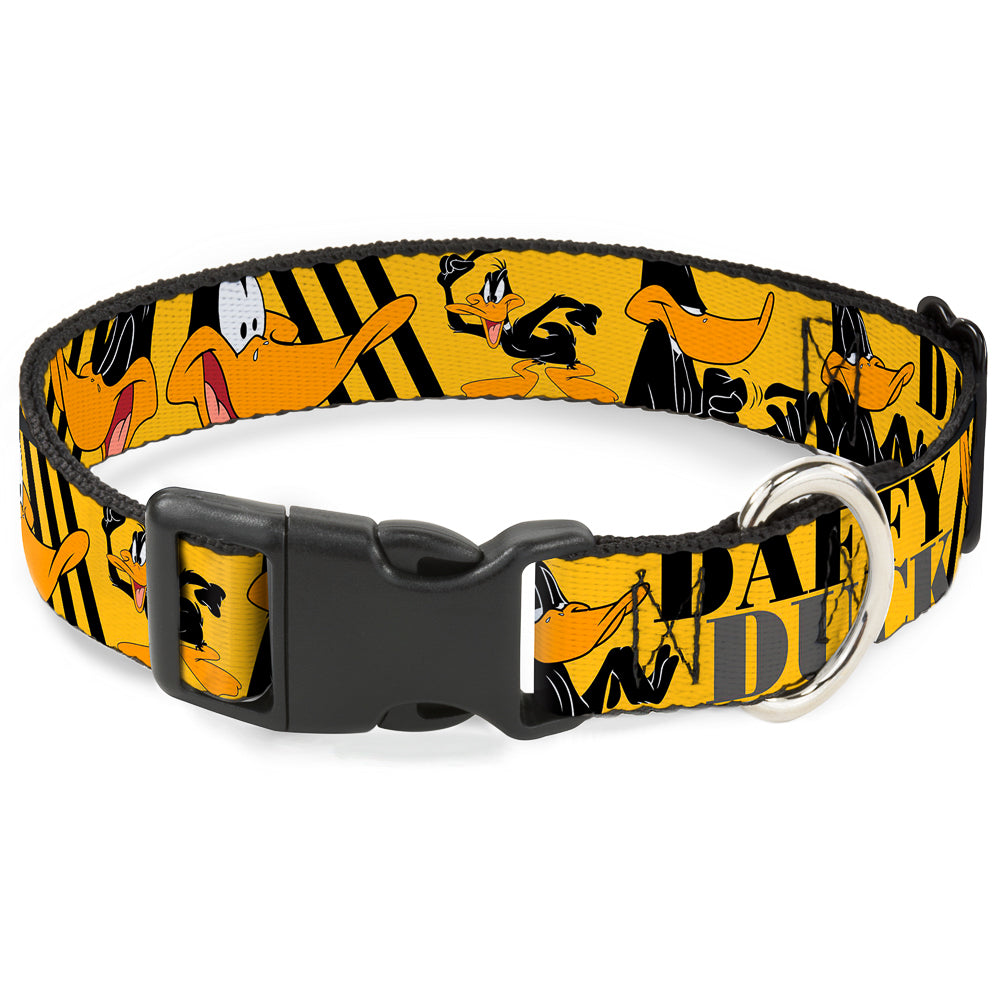 Plastic Clip Collar - DAFFY DUCK w/Poses Yellow/Black Plastic Clip Collars Looney Tunes
