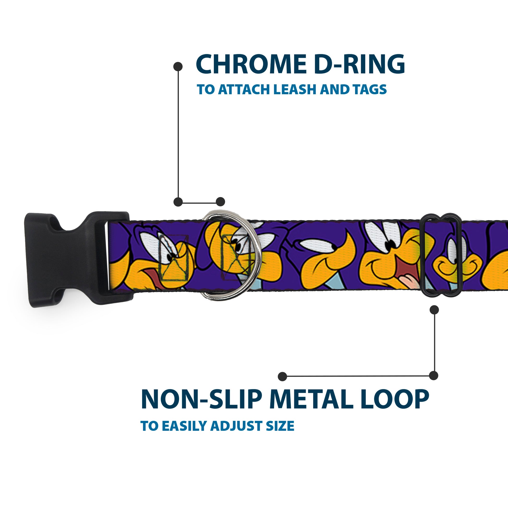 Plastic Clip Collar - Road Runner Expressions Royal Plastic Clip Collars Looney Tunes