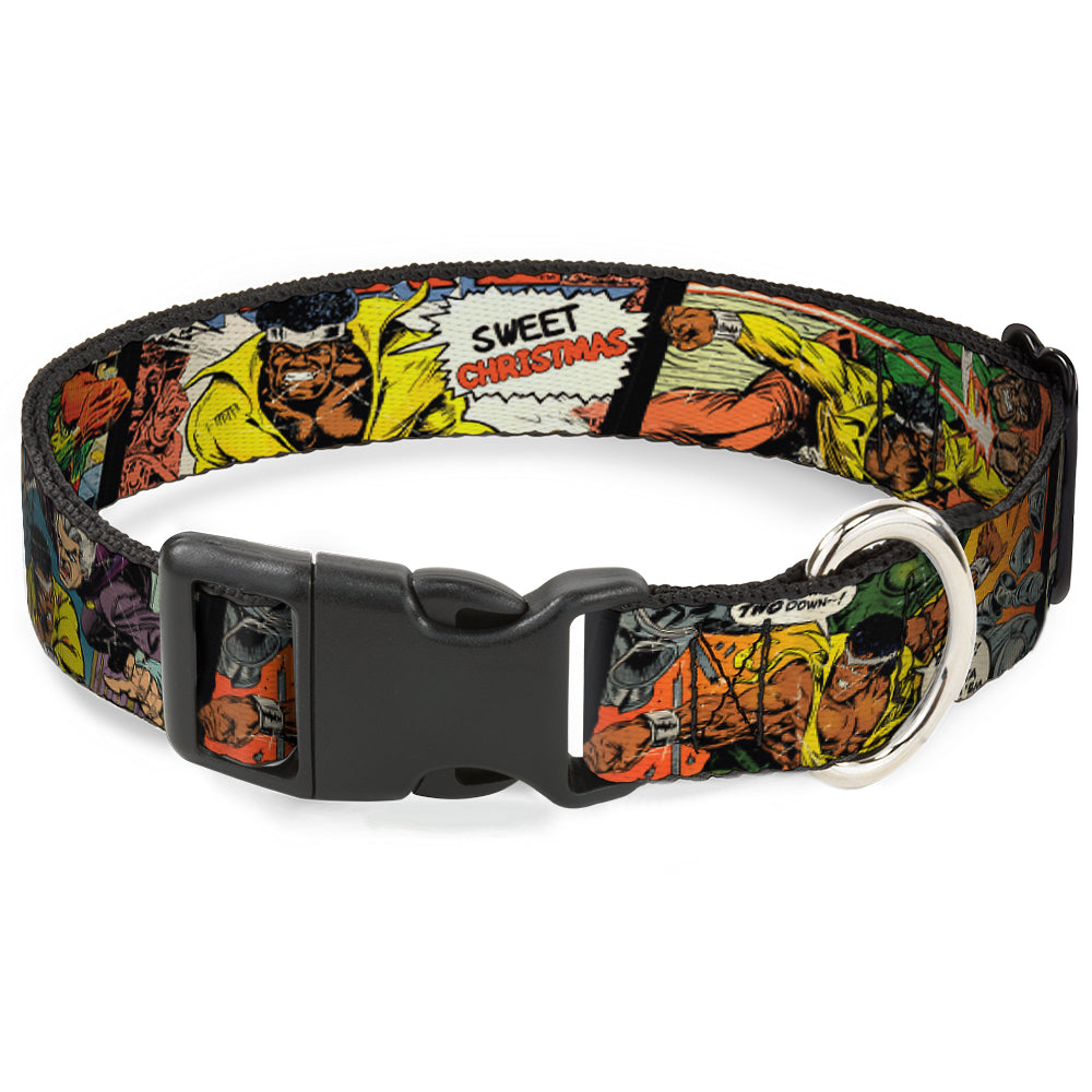 Plastic Clip Collar - 5-Classic Luke Cage Comic Scene Blocks Plastic Clip Collars Marvel Comics