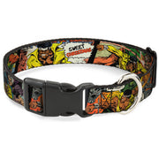 Plastic Clip Collar - 5-Classic Luke Cage Comic Scene Blocks Plastic Clip Collars Marvel Comics