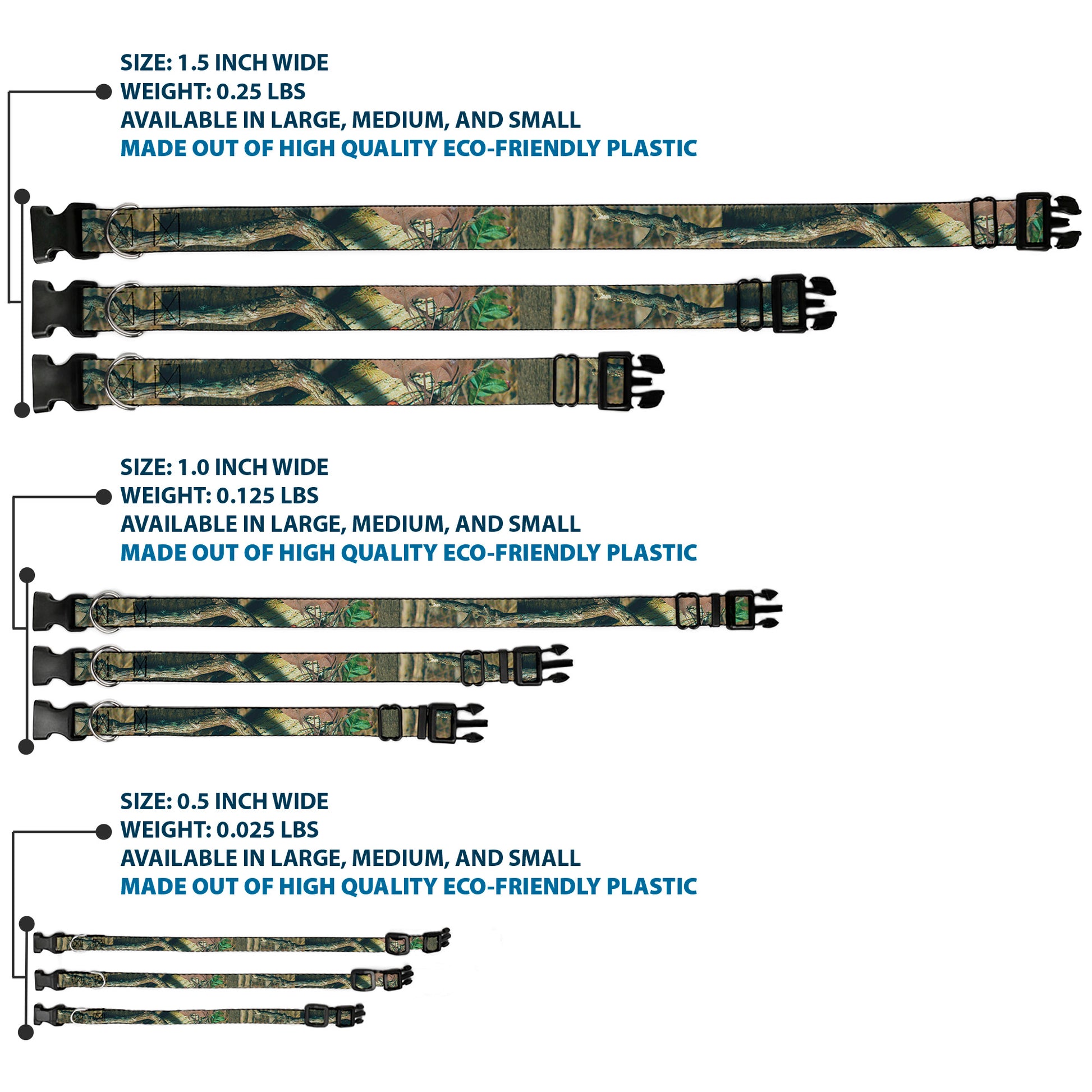 Plastic Clip Collar - Mossy Oak Break-Up Infinity Plastic Clip Collars Mossy Oak