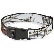 Plastic Clip Collar - Mossy Oak Country Roots Snowdrift Camo White Plastic Clip Collars Mossy Oak