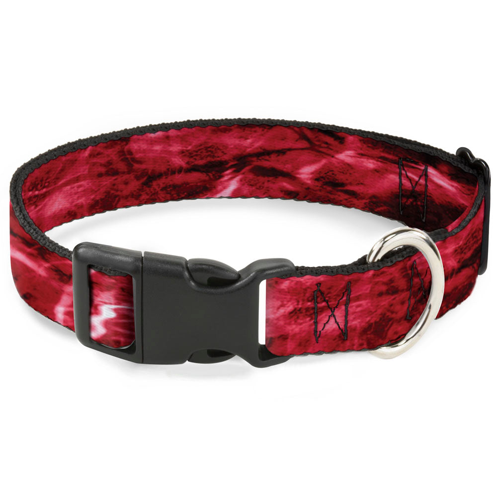Plastic Clip Collar - Mossy Oak Elements Crimson Agua Camo Red Plastic Clip Collars Mossy Oak