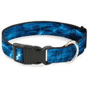 Plastic Clip Collar - Mossy Oak Elements Marlin Agua Camo Blue Plastic Clip Collars Mossy Oak