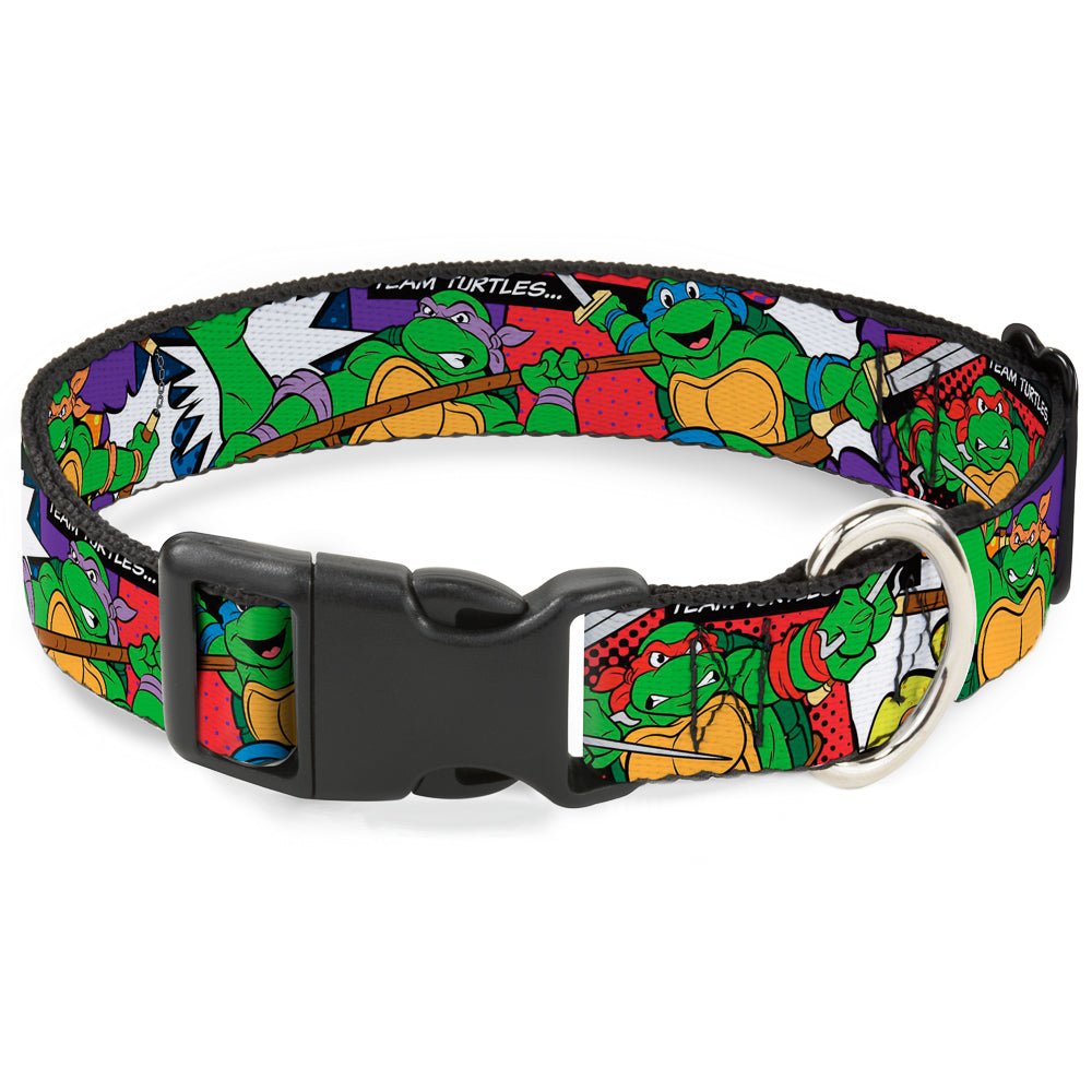 Plastic Clip Collar - Classic Teenage Mutant Ninja Turtles Action Poses/TEAM TURTLES Plastic Clip Collars Teenage Mutant Ninja Turtles