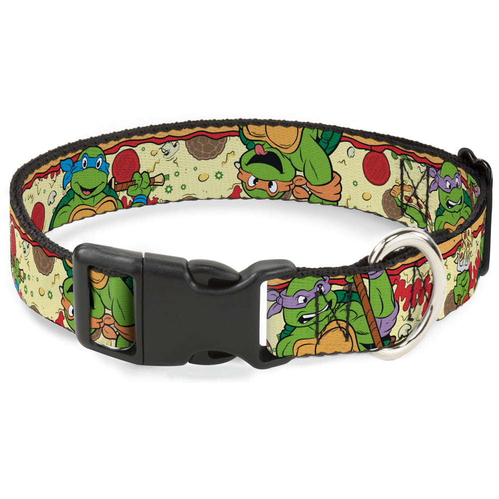 Plastic Clip Collar - Classic TMNT Turtle Pizza Plastic Clip Collars Teenage Mutant Ninja Turtles
