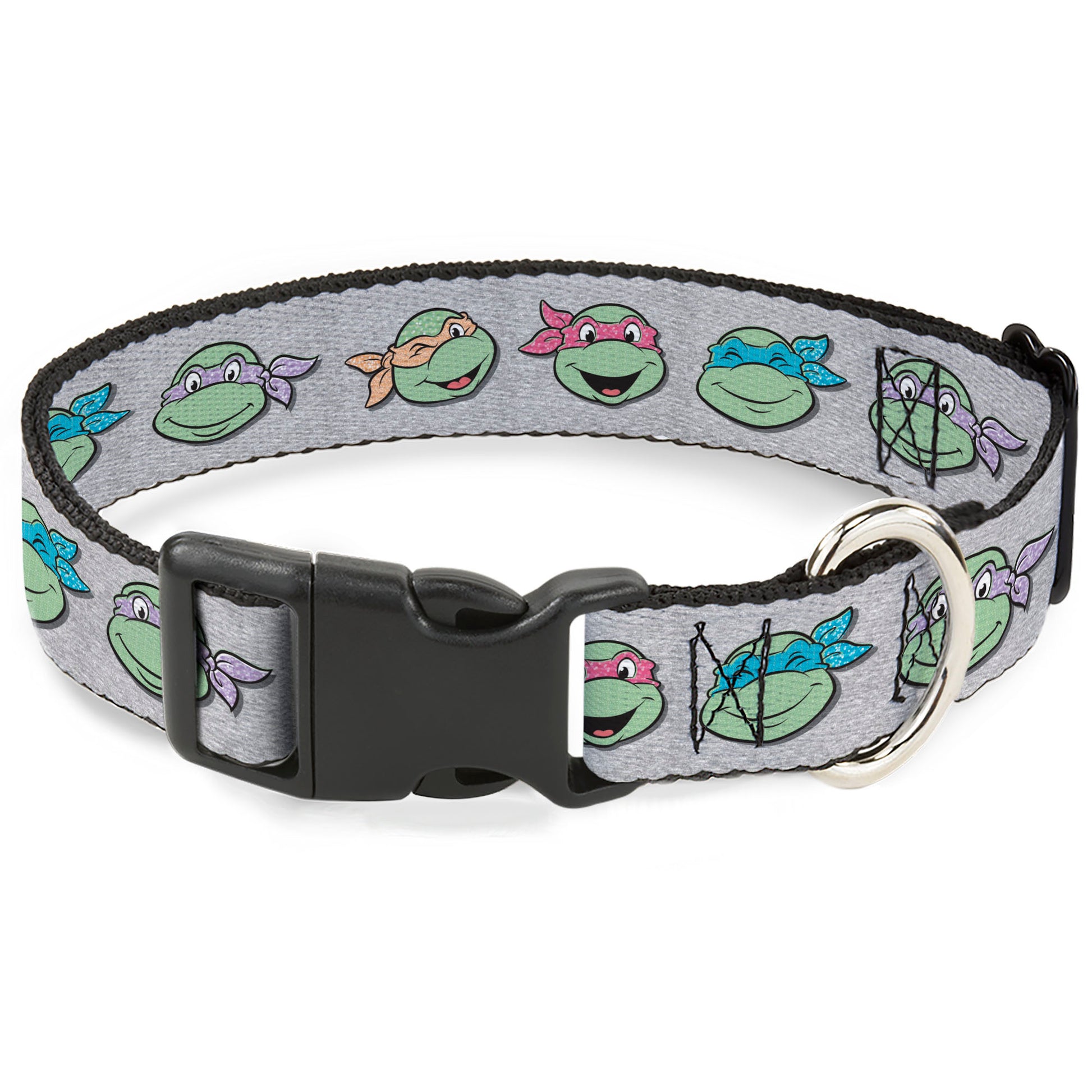Plastic Clip Collar - Teenage Mutant Ninja Turtles Expressions Gray Plastic Clip Collars Teenage Mutant Ninja Turtles
