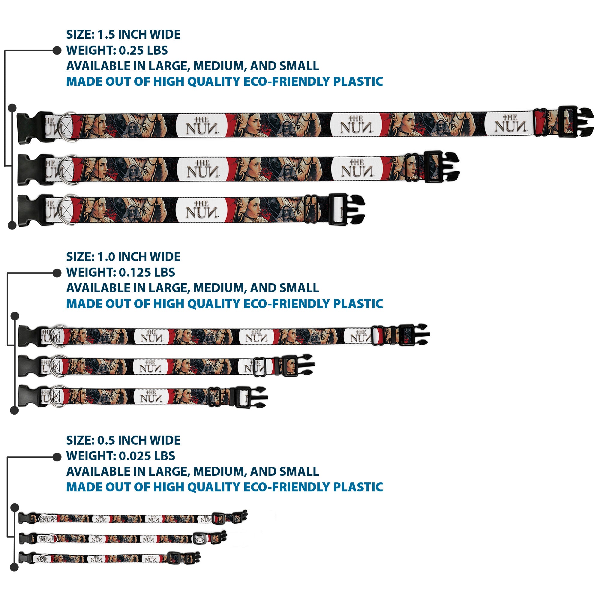 Plastic Clip Collar - THE NUN Sister Irene Poses Collage Plastic Clip Collars The Nun