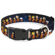 Plastic Clip Collar - Peanuts Gang Astronauts Space Walk Group Pose Blues Plastic Clip Collars Peanuts