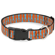 Plastic Clip Collar - Mr. Meeseeks Poses Flip Orange Plastic Clip Collars Rick and Morty