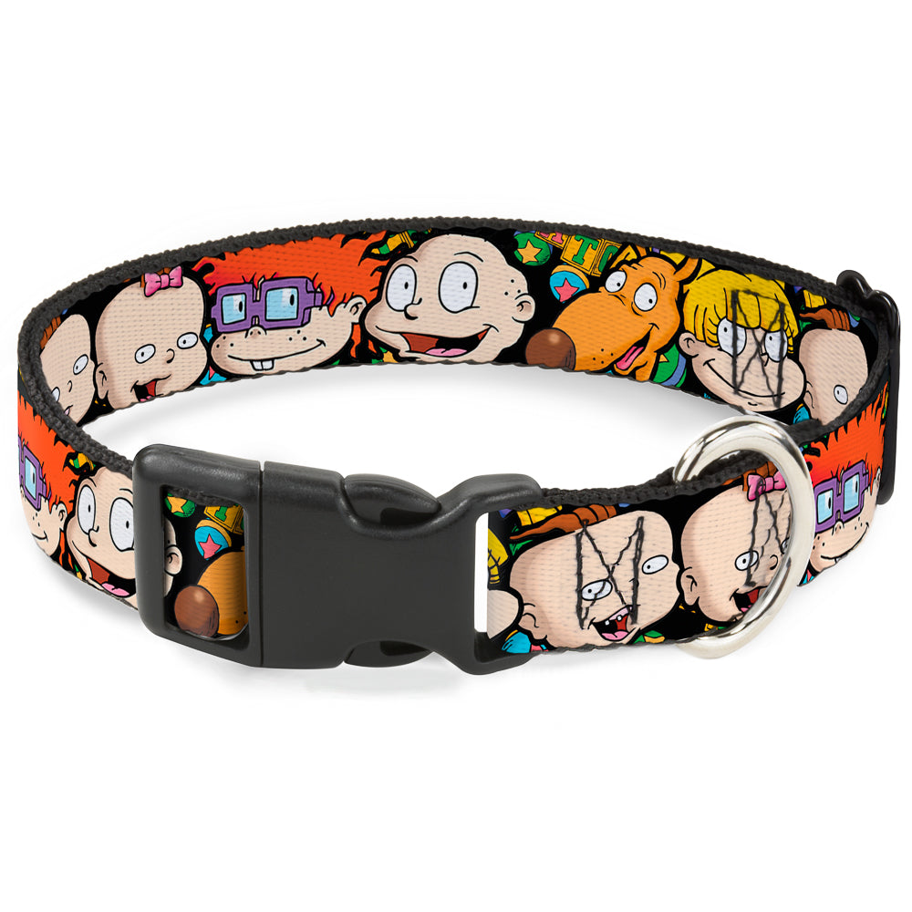 Plastic Clip Collar - Rugrats Character Faces CLOSE-UP Plastic Clip Collars Rugrats