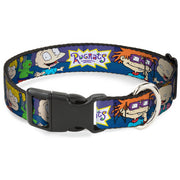 Plastic Clip Collar - RUGRATS Group Pose2 w/Reptar Plastic Clip Collars Rugrats
