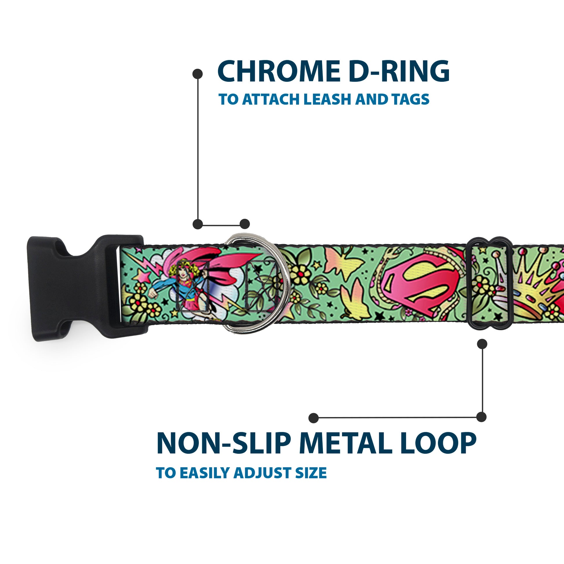 Plastic Clip Collar - Supergirl Tattoo Scene Plastic Clip Collars DC Comics