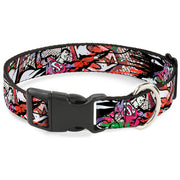 Plastic Clip Collar - Superman Color Flying Bricks Scene Plastic Clip Collars DC Comics