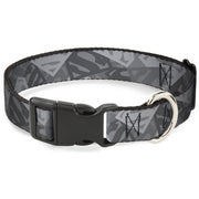 Plastic Clip Collar - Superman Shield Camouflage Grays Plastic Clip Collars DC Comics