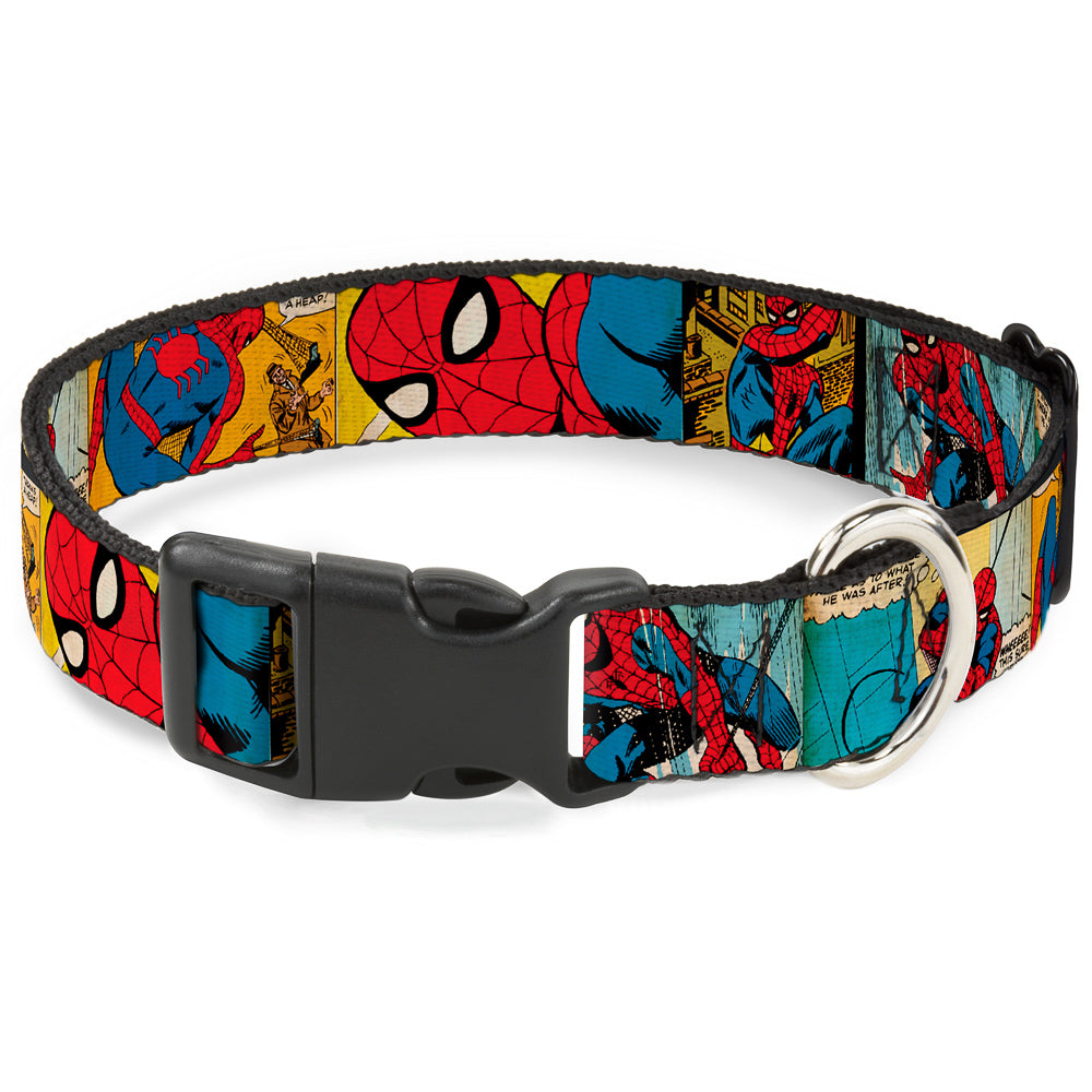 Plastic Clip Collar - Spider-Man Comic Strip Plastic Clip Collars Marvel Comics