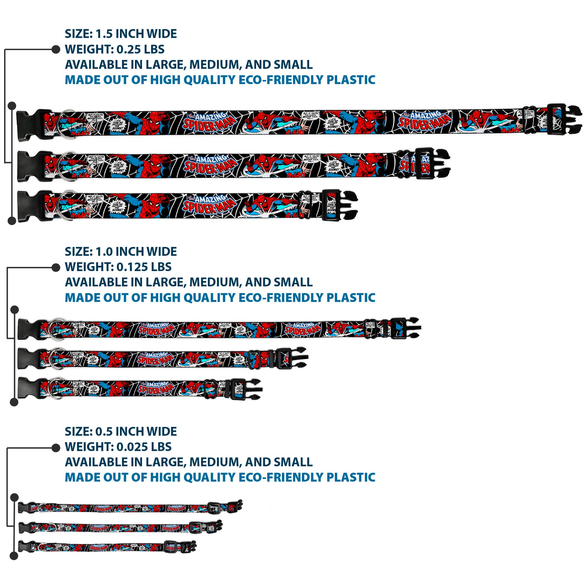 Plastic Clip Collar - Spider-Man in Action2 w/AMAZING SPIDER-MAN Plastic Clip Collars Marvel Comics